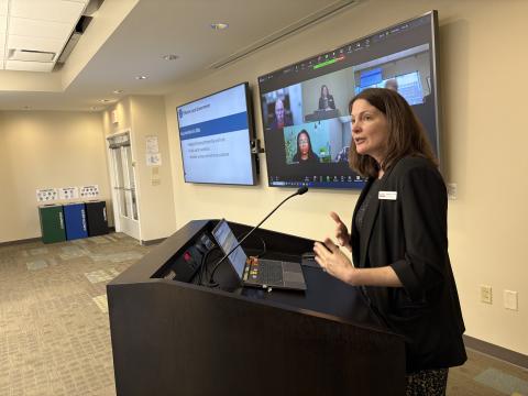 Ashley Z. Hand presents to the MARC Board of Directors on Nov. 25, 2025