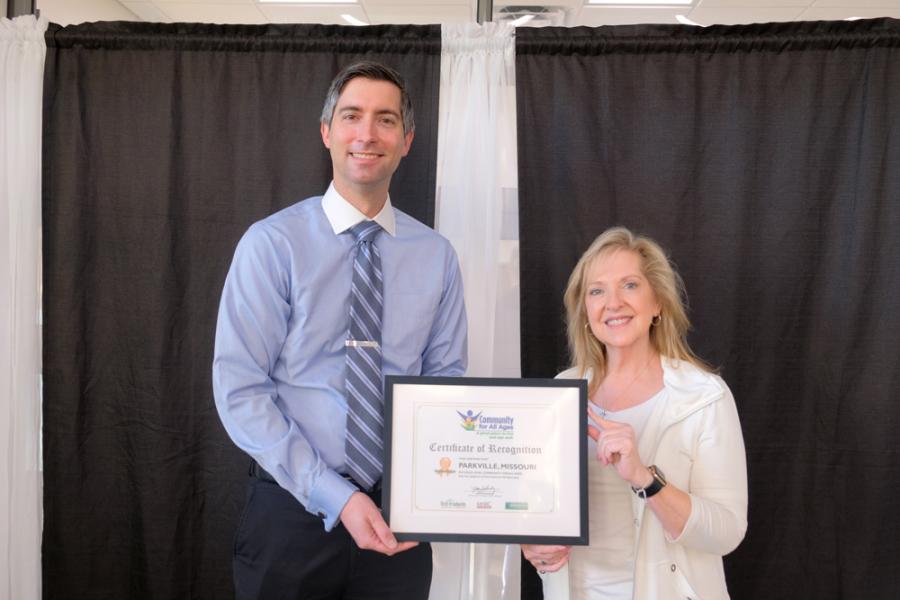 Parkville receives Communities for All Ages award Oct. 2025